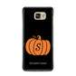 Personalised Pumpkin Samsung Galaxy A7 2016 Case on gold phone