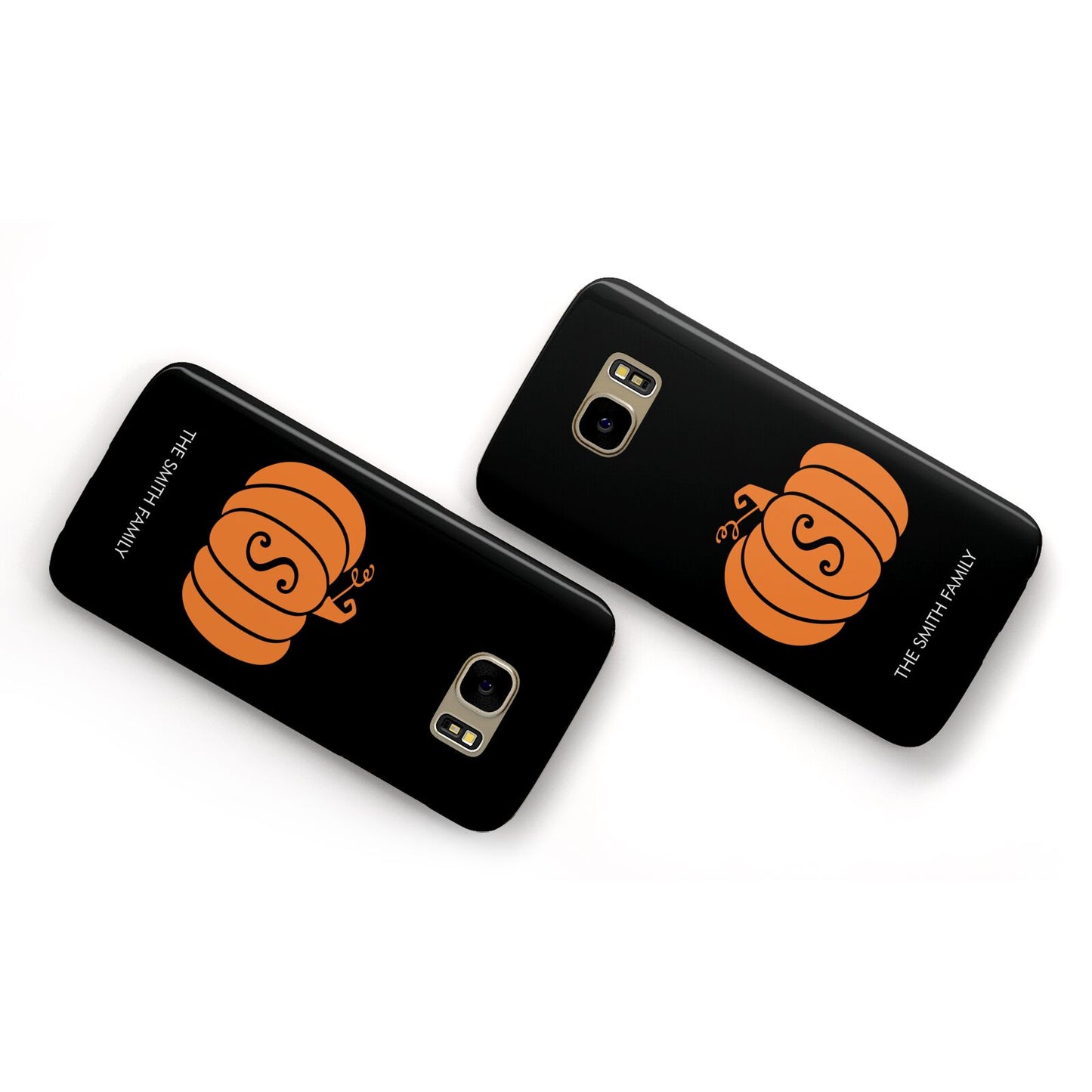 Personalised Pumpkin Samsung Galaxy Case Flat Overview