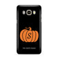 Personalised Pumpkin Samsung Galaxy J7 2016 Case on gold phone