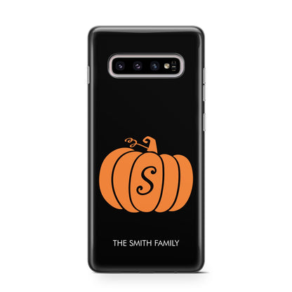 Personalised Pumpkin Samsung Galaxy S10 Case