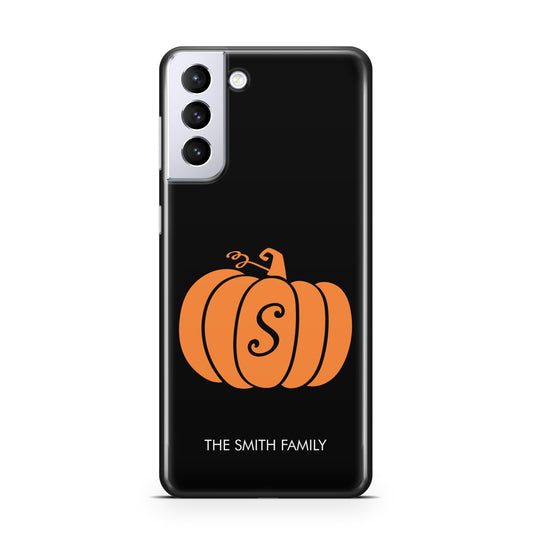 Personalised Pumpkin Samsung S21 Plus Phone Case