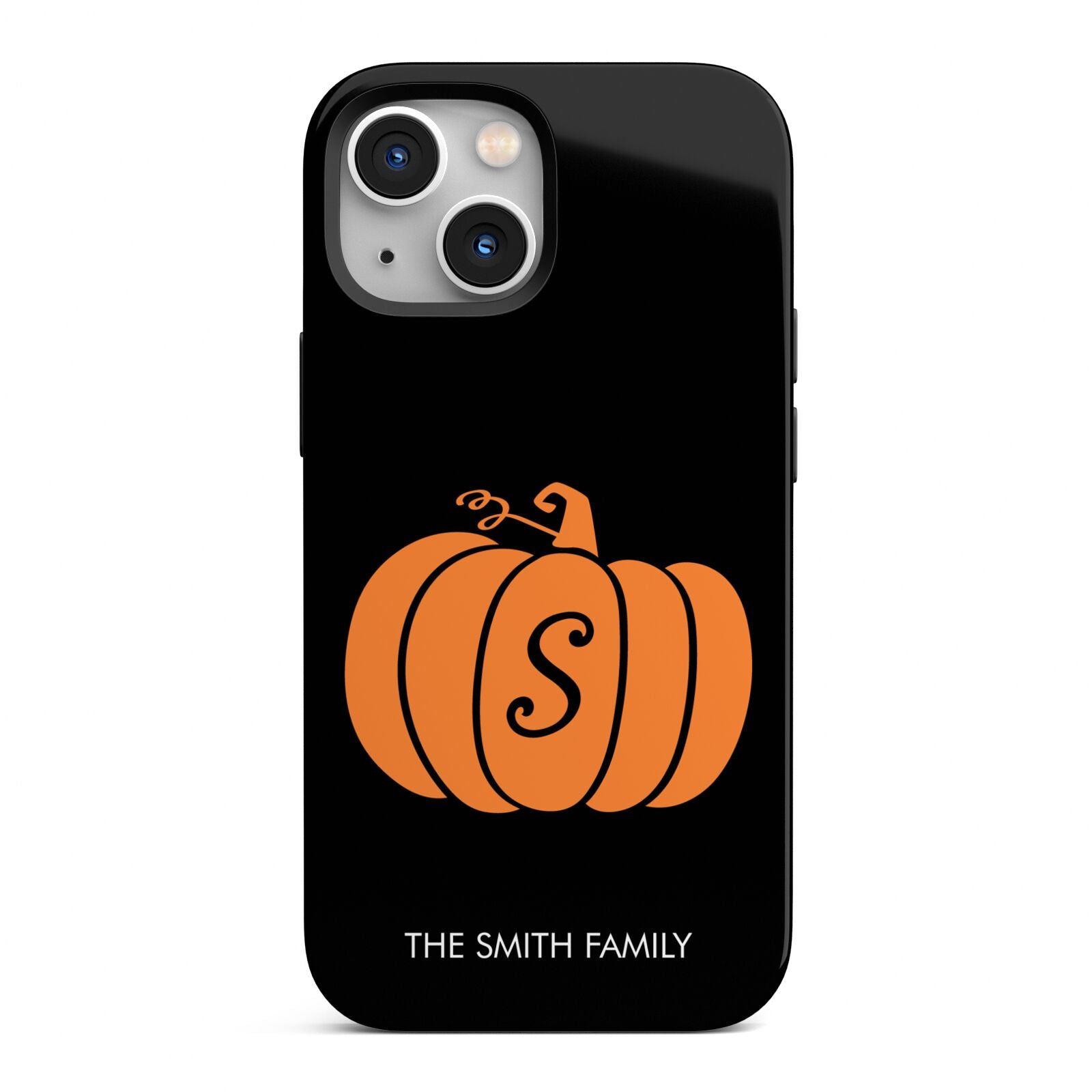 Personalised Pumpkin iPhone 13 Mini Full Wrap 3D Tough Case