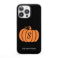 Personalised Pumpkin iPhone 13 Pro Clear Bumper Case