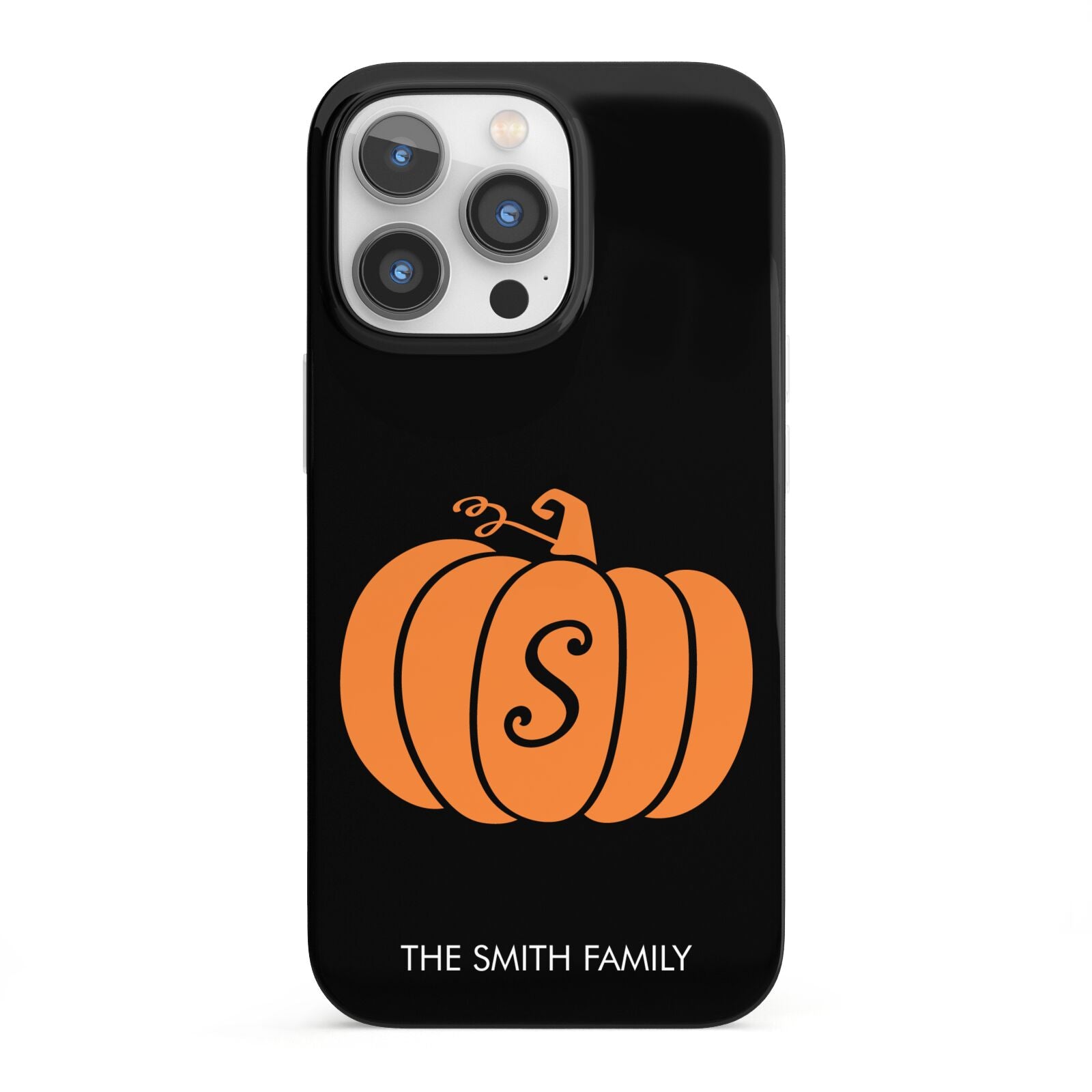 Personalised Pumpkin iPhone 13 Pro Full Wrap 3D Snap Case