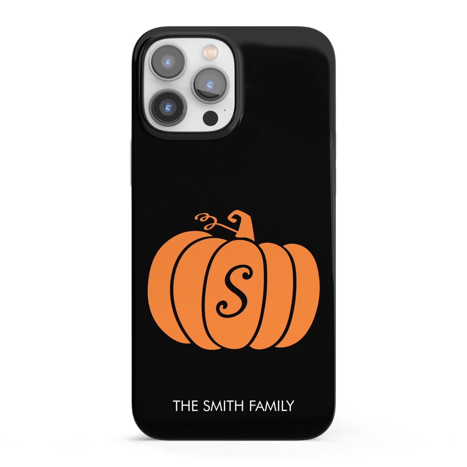 Personalised Pumpkin iPhone 13 Pro Max Full Wrap 3D Snap Case