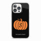 Personalised Pumpkin iPhone 13 Pro TPU Impact Case with White Edges