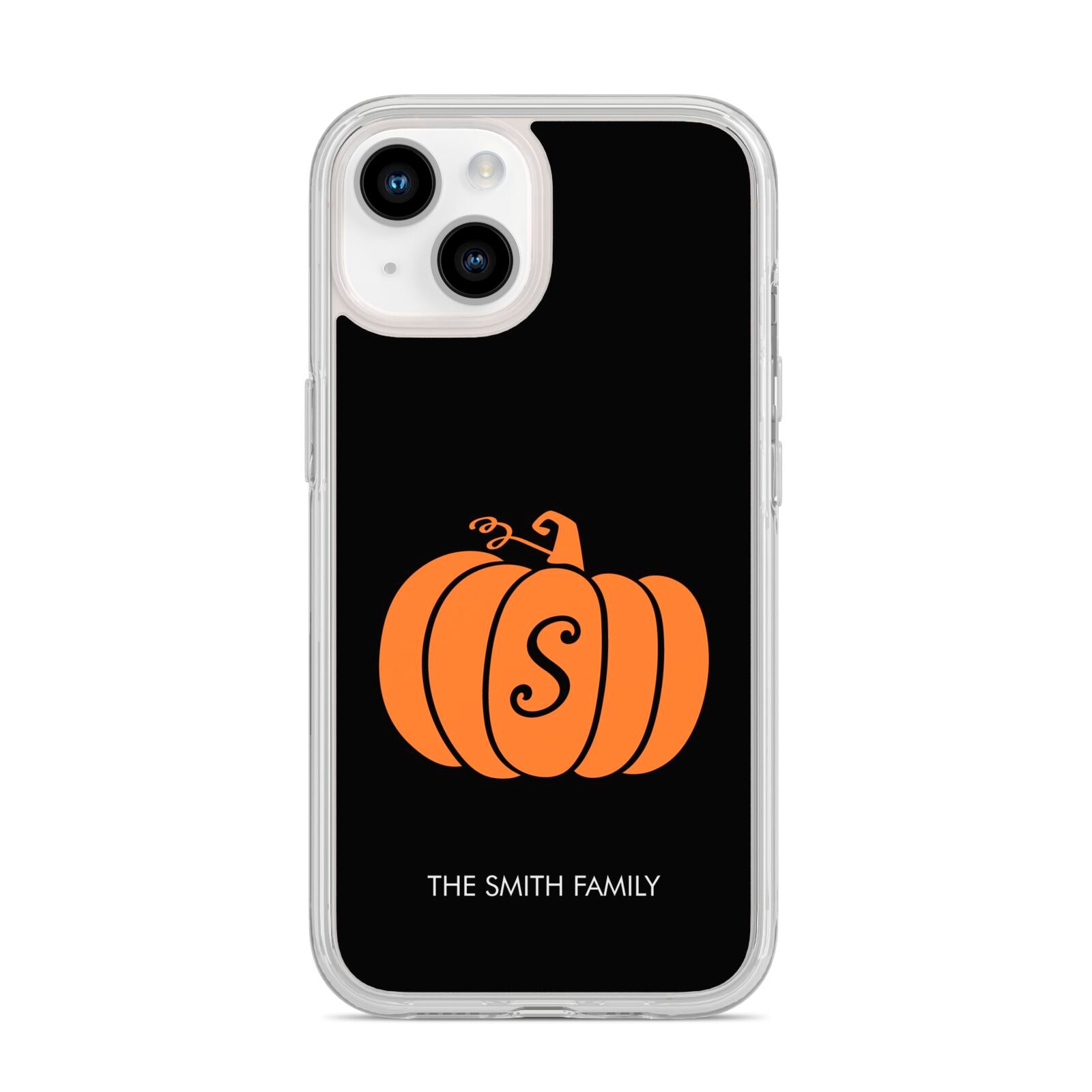 Personalised Pumpkin iPhone 14 Clear Tough Case Starlight