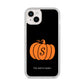Personalised Pumpkin iPhone 14 Plus Clear Tough Case Starlight