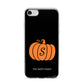 Personalised Pumpkin iPhone 7 Bumper Case on Silver iPhone