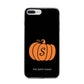 Personalised Pumpkin iPhone 7 Plus Bumper Case on Silver iPhone