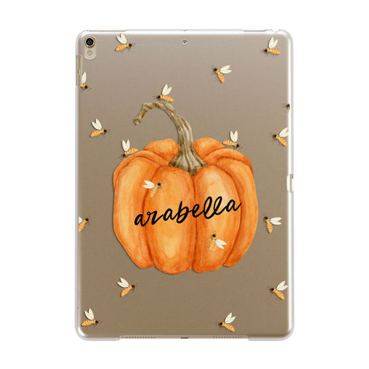 Personalised Pumpkin with Bees Apple iPad Gold Case