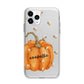 Personalised Pumpkin with Bees Apple iPhone 11 Pro in Silver with Bumper Case