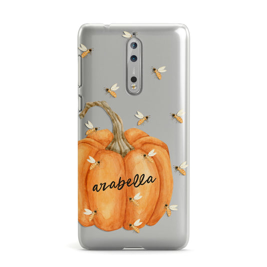 Personalised Pumpkin with Bees Nokia Case