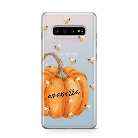 Personalised Pumpkin with Bees Protective Samsung Galaxy Case