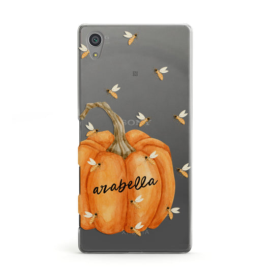 Personalised Pumpkin with Bees Sony Xperia Case