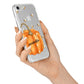 Personalised Pumpkin with Bees iPhone 7 Bumper Case on Silver iPhone Alternative Image
