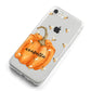 Personalised Pumpkin with Bees iPhone 8 Bumper Case on Silver iPhone Alternative Image