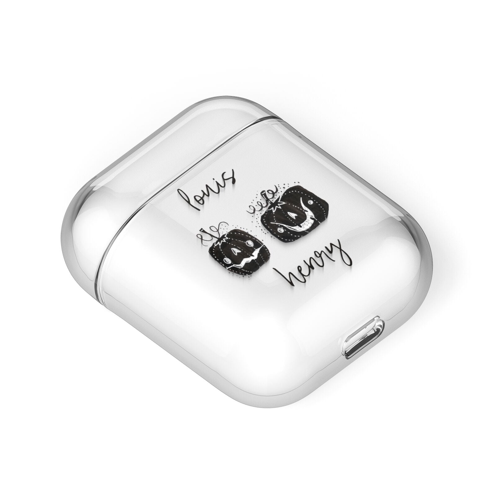 Personalised Pumpkins AirPods Case Laid Flat