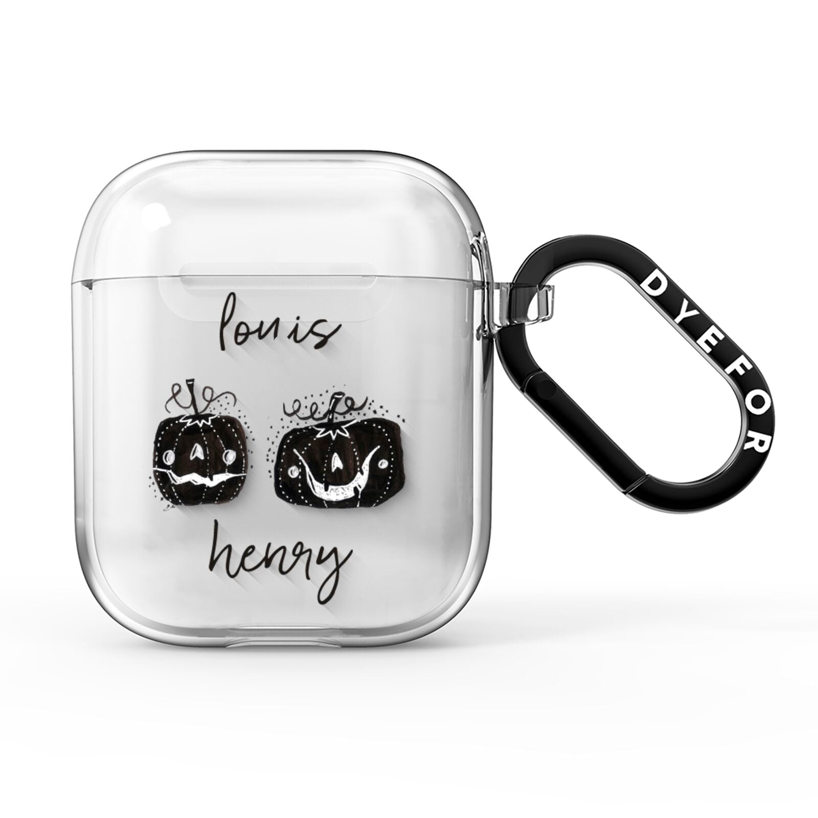 Personalised Pumpkins AirPods Clear Case