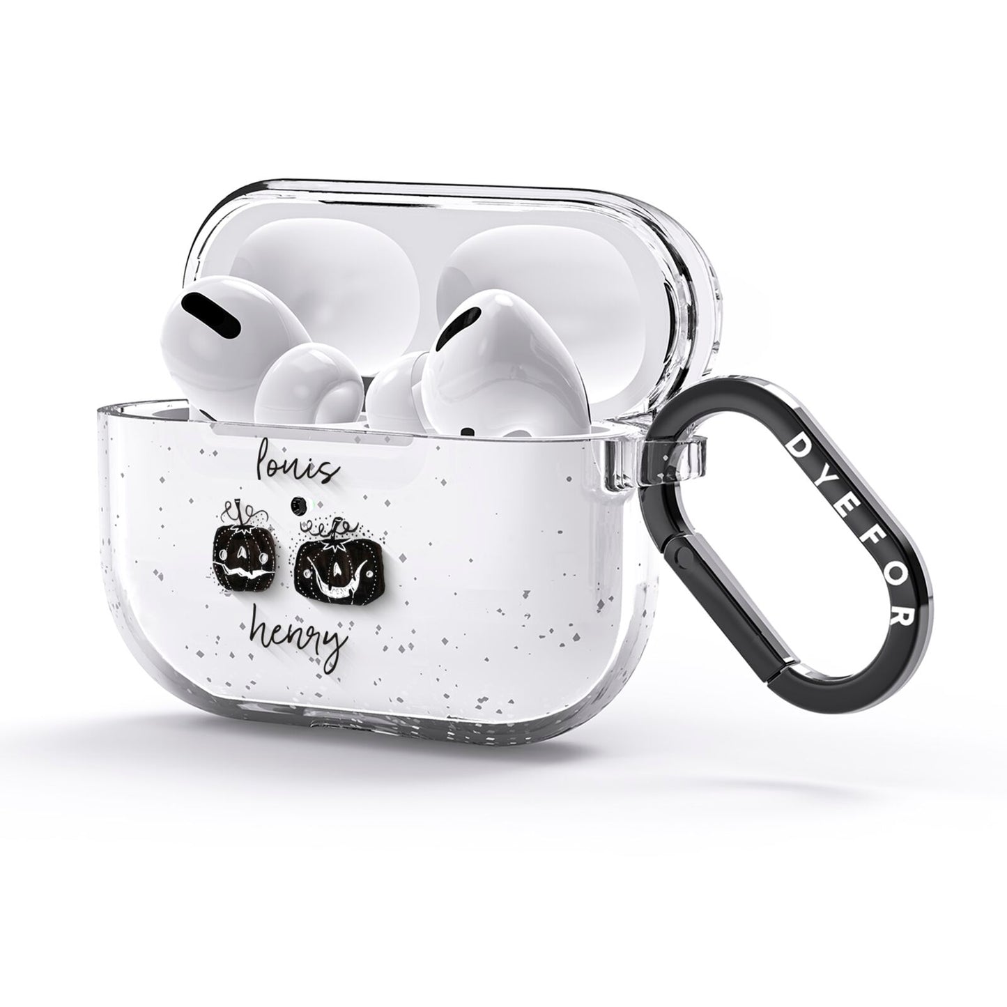 Personalised Pumpkins AirPods Glitter Case 3rd Gen Side Image