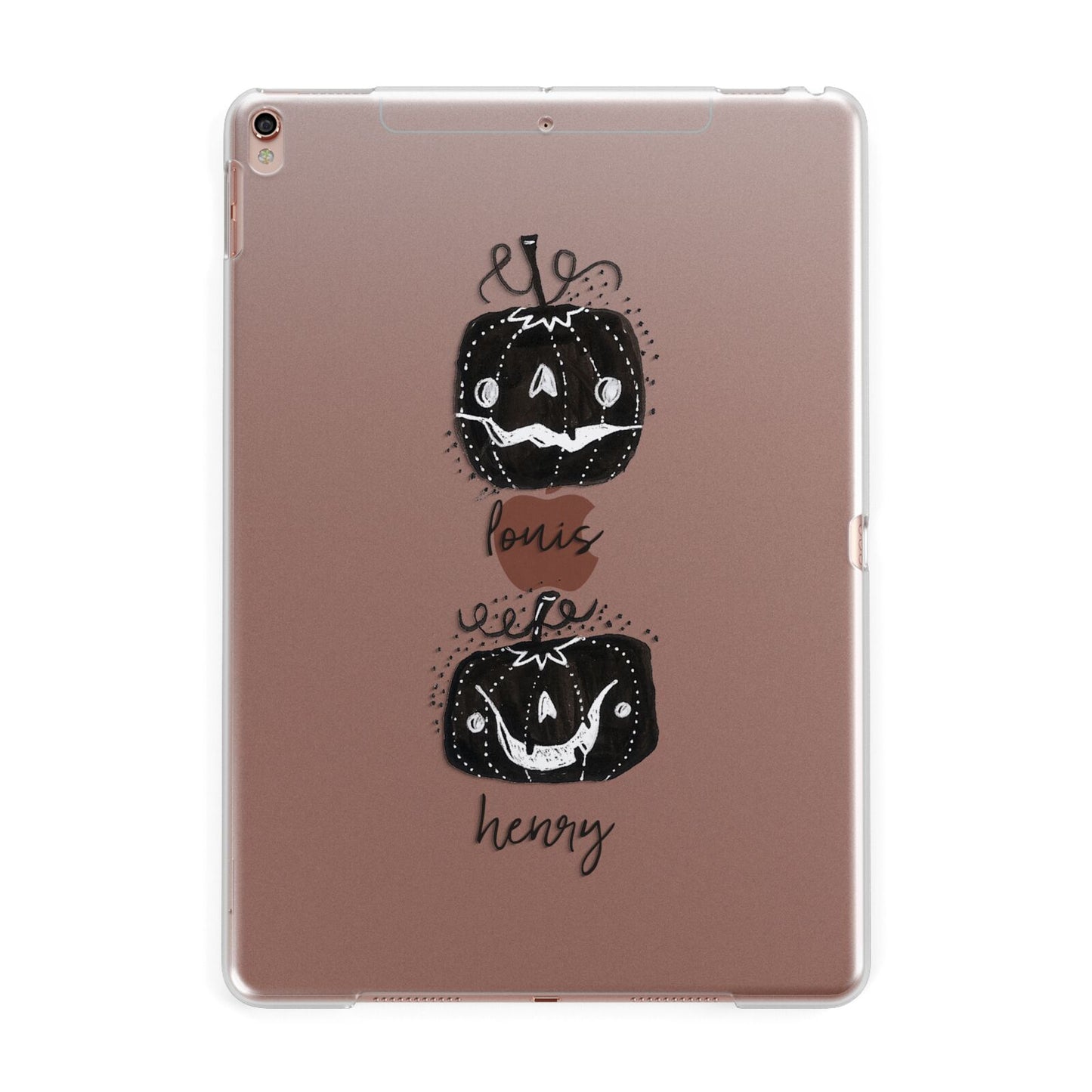 Personalised Pumpkins Apple iPad Rose Gold Case