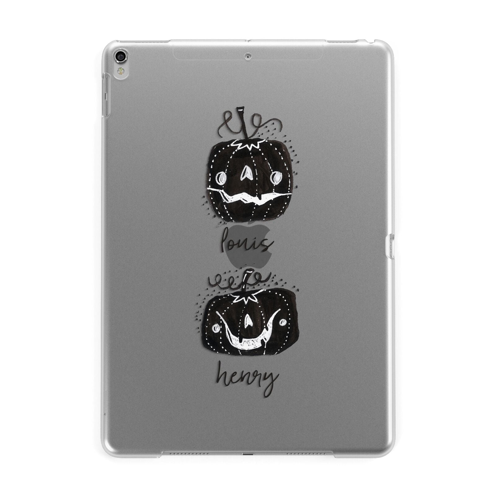Personalised Pumpkins Apple iPad Silver Case
