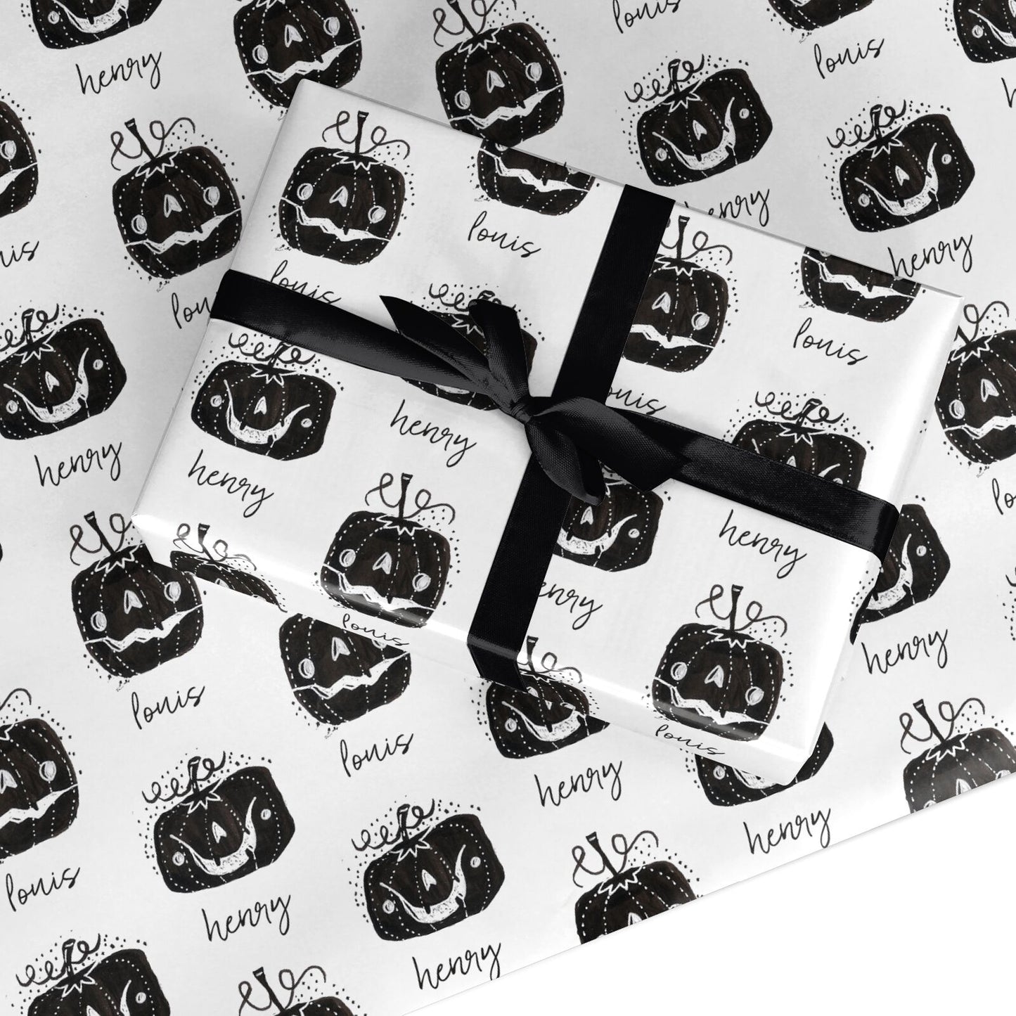 Personalised Pumpkins Custom Wrapping Paper