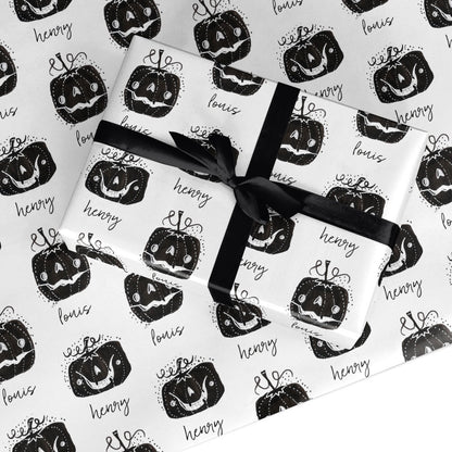 Personalised Pumpkins Custom Wrapping Paper