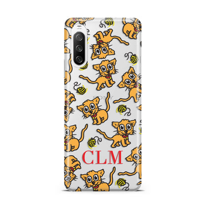 Personalised Puppy Initials Clear Sony Xperia 10 III Case