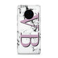 Personalised Purple Big Initials Marble Huawei Mate 30