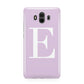 Personalised Purple Black Initial Huawei Mate 10 Protective Phone Case