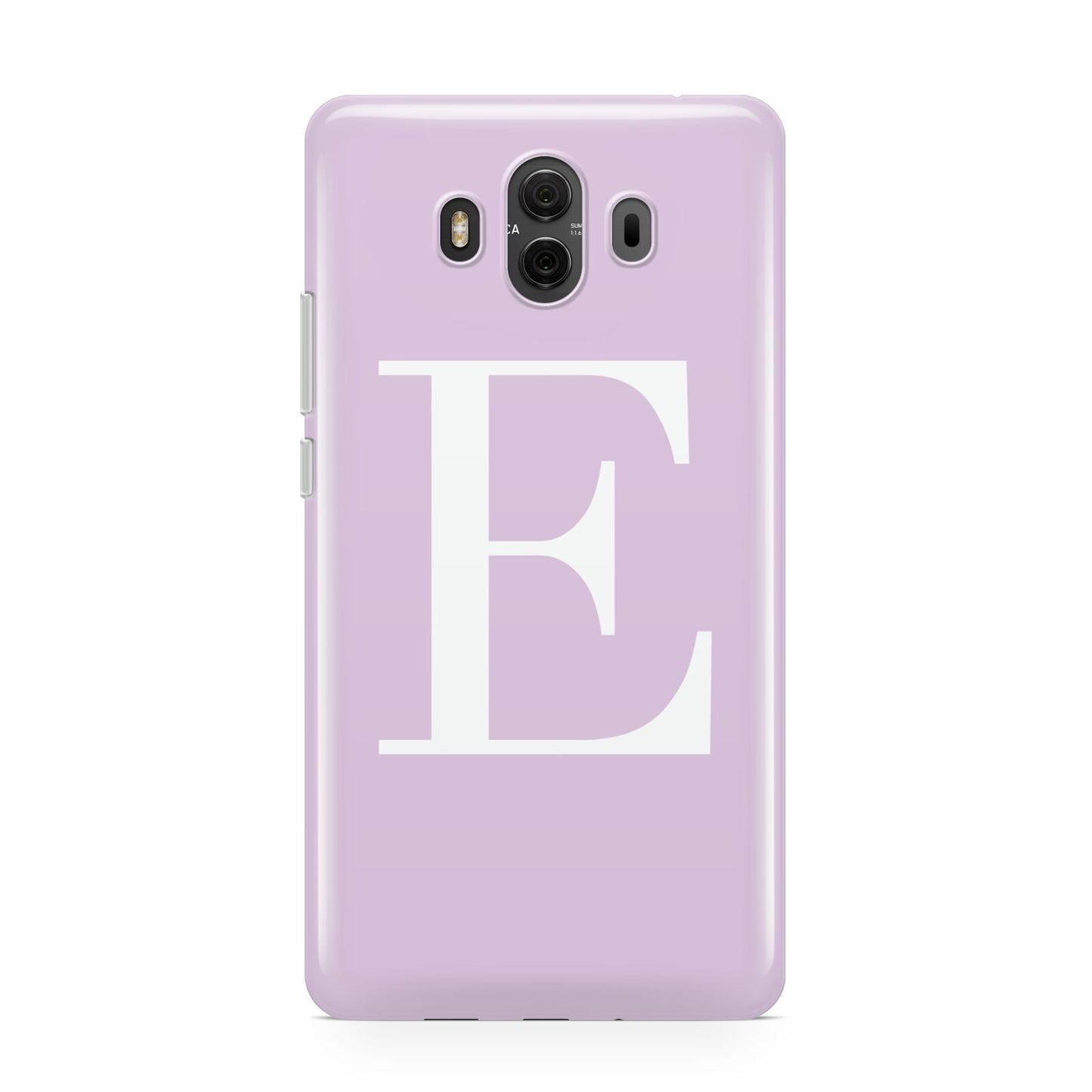 Personalised Purple Black Initial Huawei Mate 10 Protective Phone Case