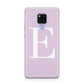 Personalised Purple Black Initial Huawei Mate 20X Phone Case