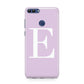 Personalised Purple Black Initial Huawei P Smart Case