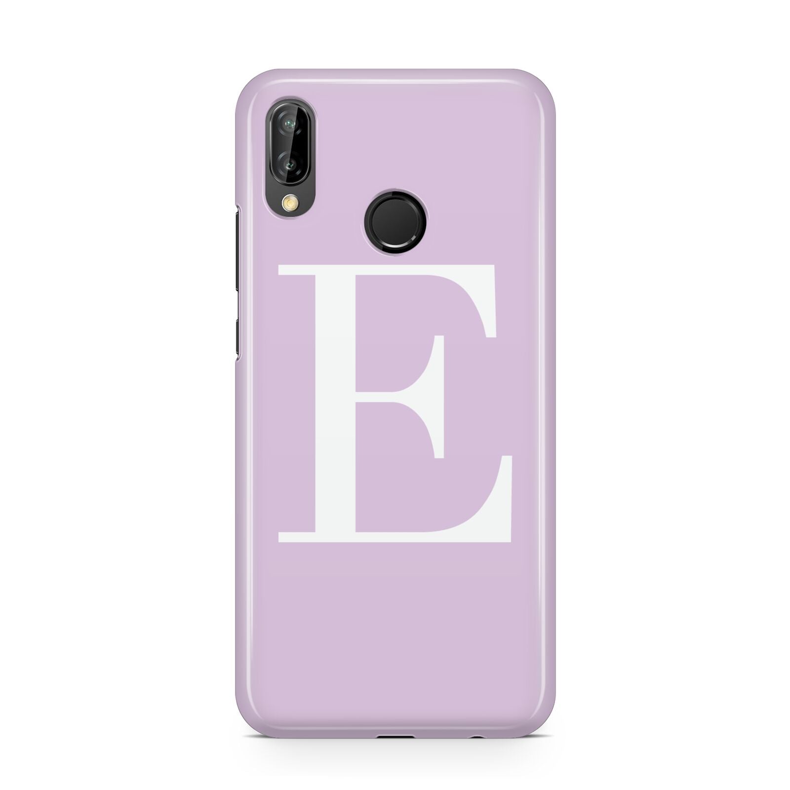 Personalised Purple Black Initial Huawei P20 Lite Phone Case