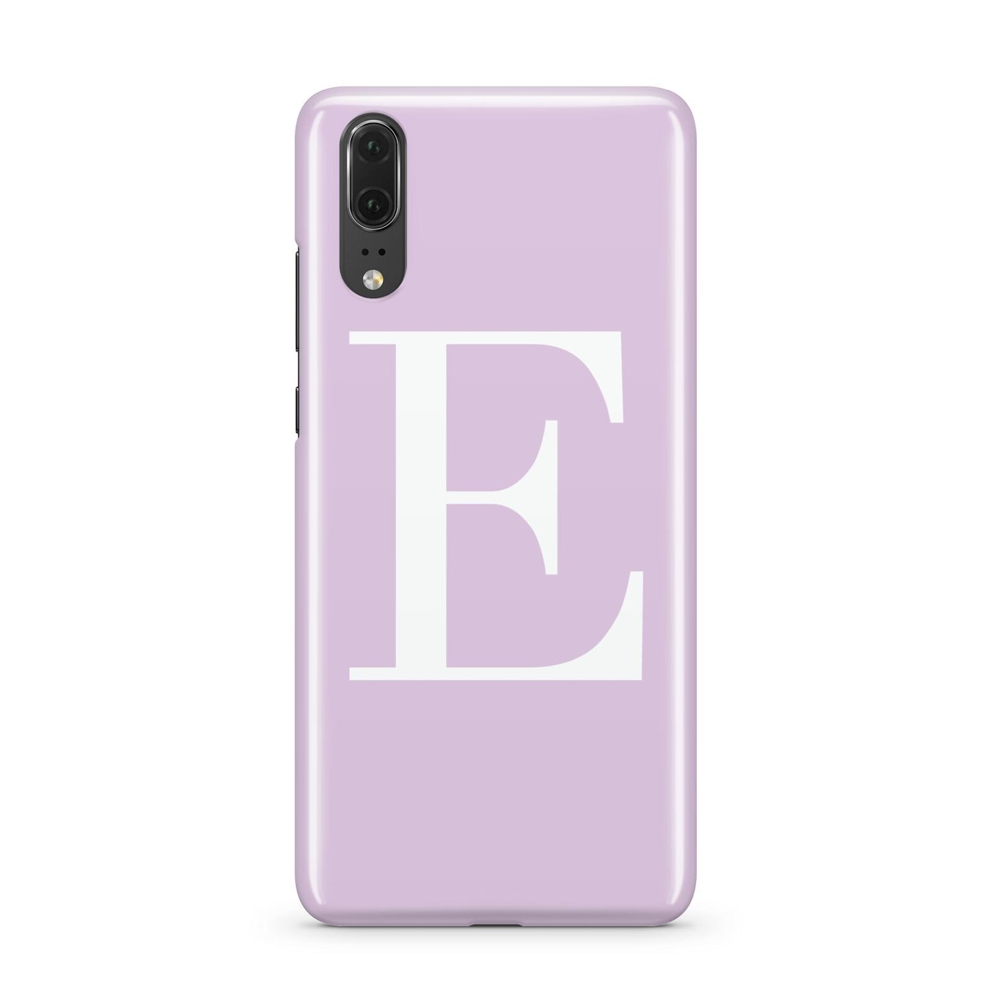 Personalised Purple Black Initial Huawei P20 Phone Case