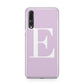 Personalised Purple Black Initial Huawei P20 Pro Phone Case