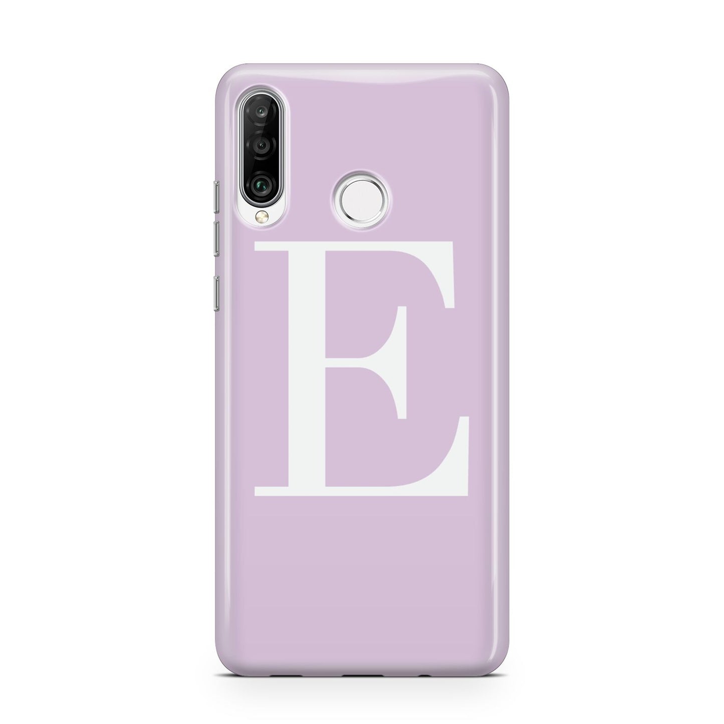 Personalised Purple Black Initial Huawei P30 Lite Phone Case