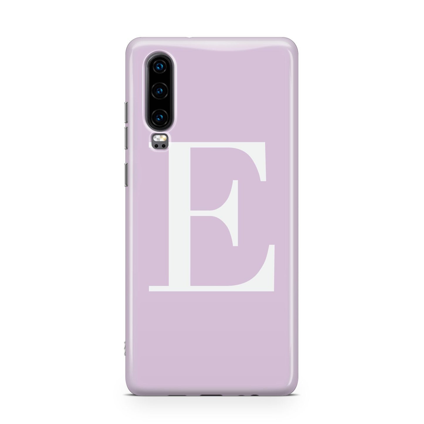 Personalised Purple Black Initial Huawei P30 Phone Case