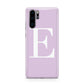 Personalised Purple Black Initial Huawei P30 Pro Phone Case