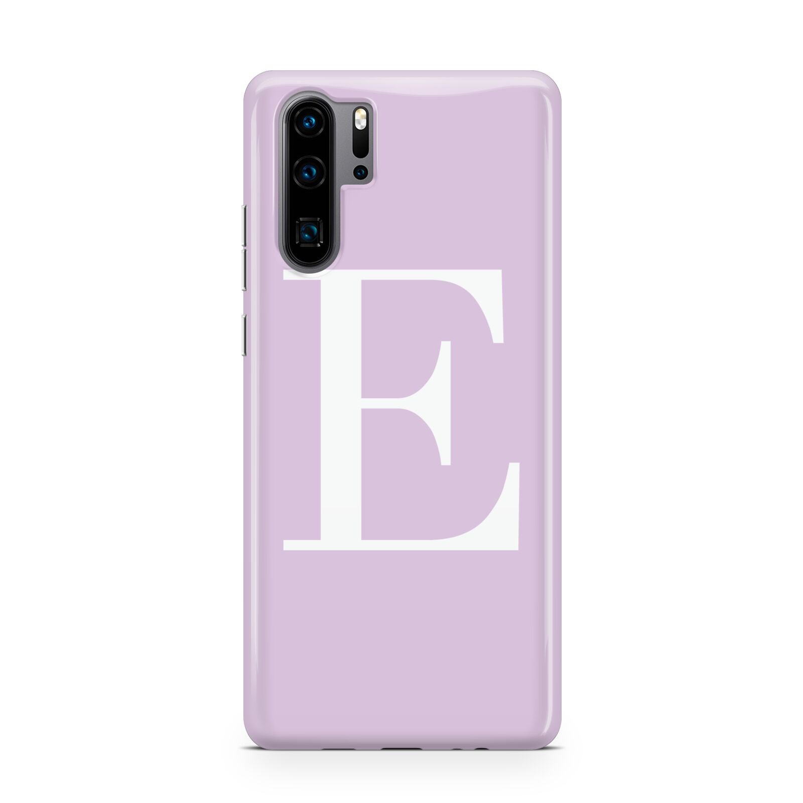 Personalised Purple Black Initial Huawei P30 Pro Phone Case