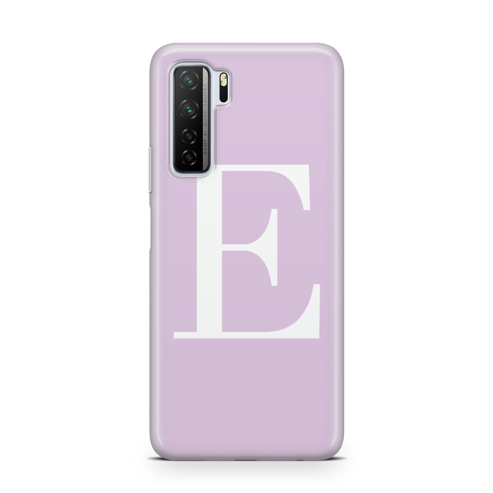 Personalised Purple Black Initial Huawei P40 Lite 5G Phone Case