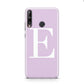 Personalised Purple Black Initial Huawei P40 Lite E Phone Case