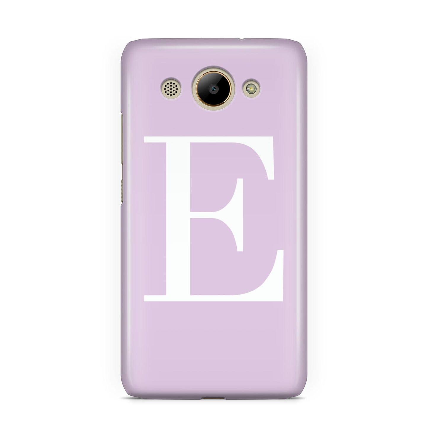 Personalised Purple Black Initial Huawei Y3 2017