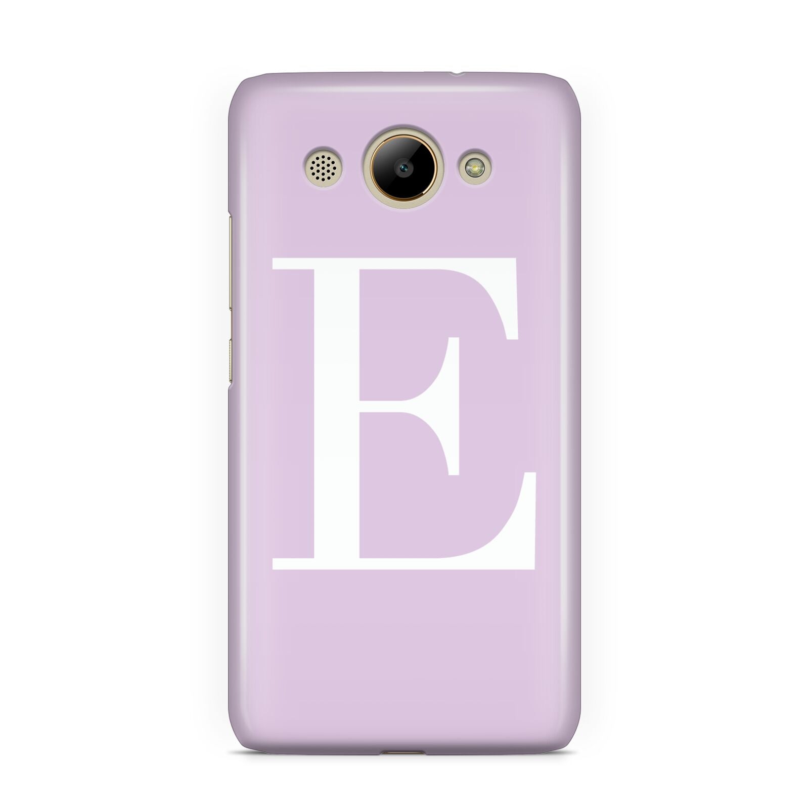 Personalised Purple Black Initial Huawei Y3 2017