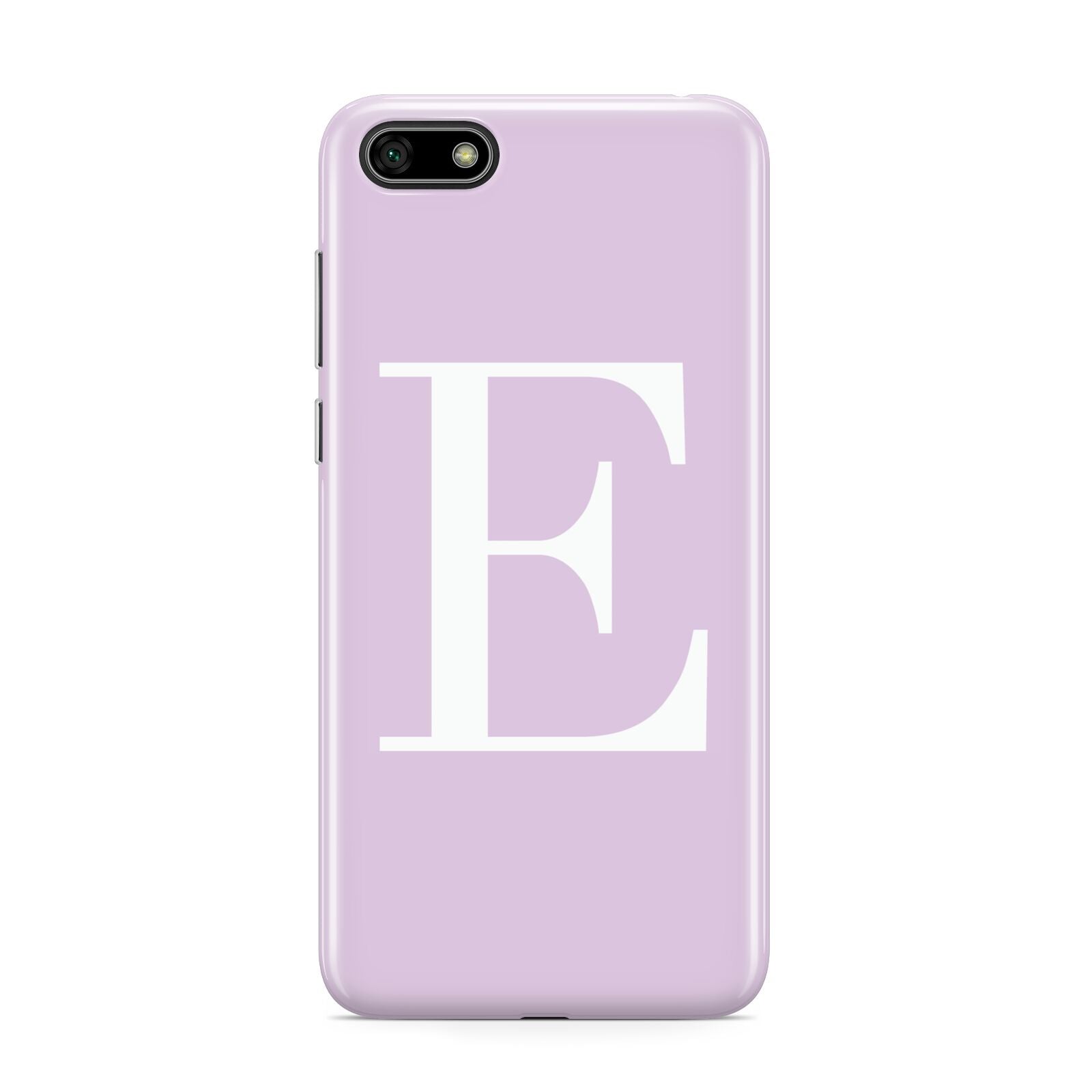 Personalised Purple Black Initial Huawei Y5 Prime 2018 Phone Case