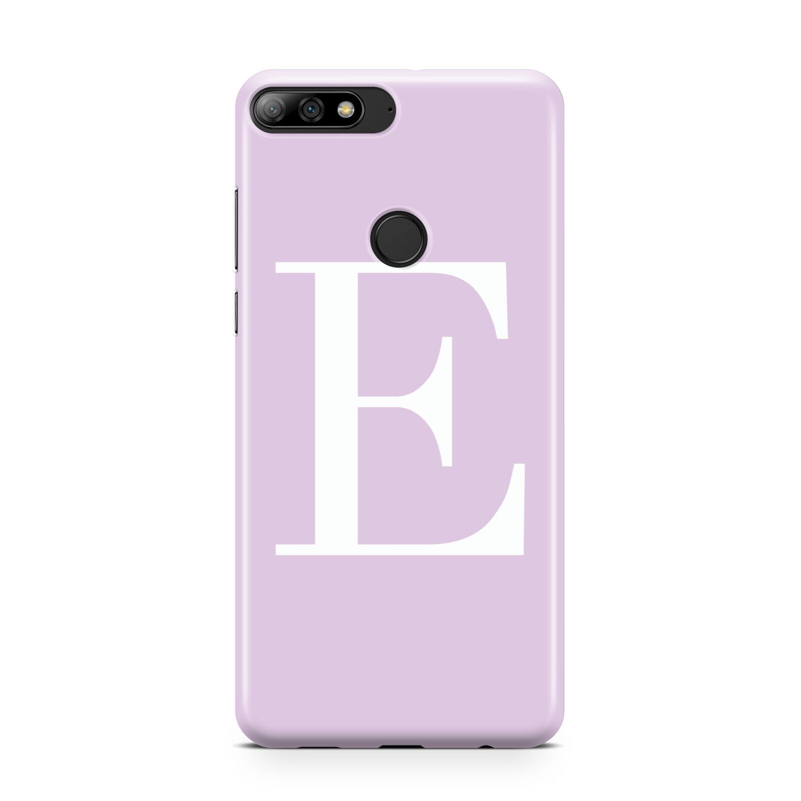 Personalised Purple Black Initial Huawei Y7 2018