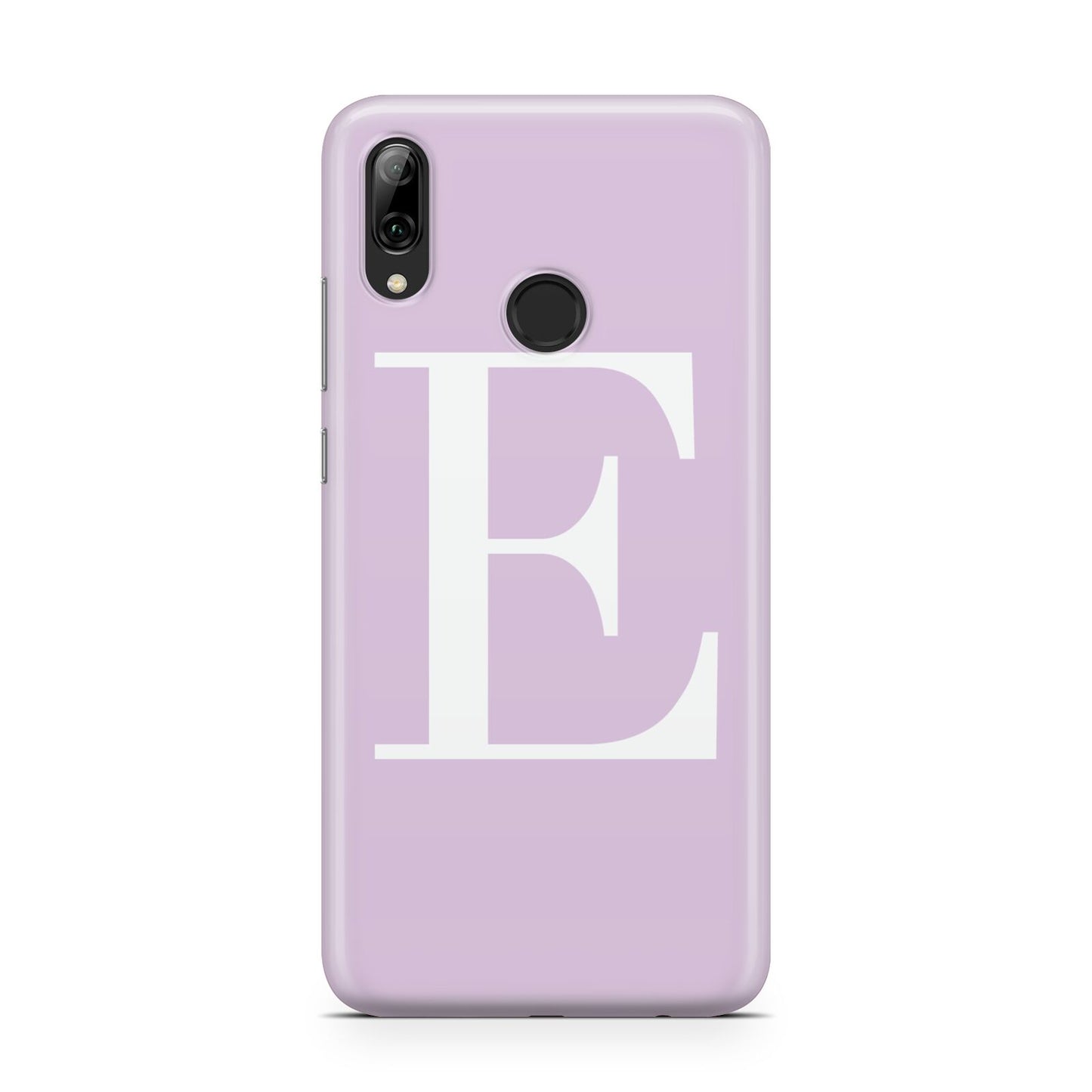 Personalised Purple Black Initial Huawei Y7 2019