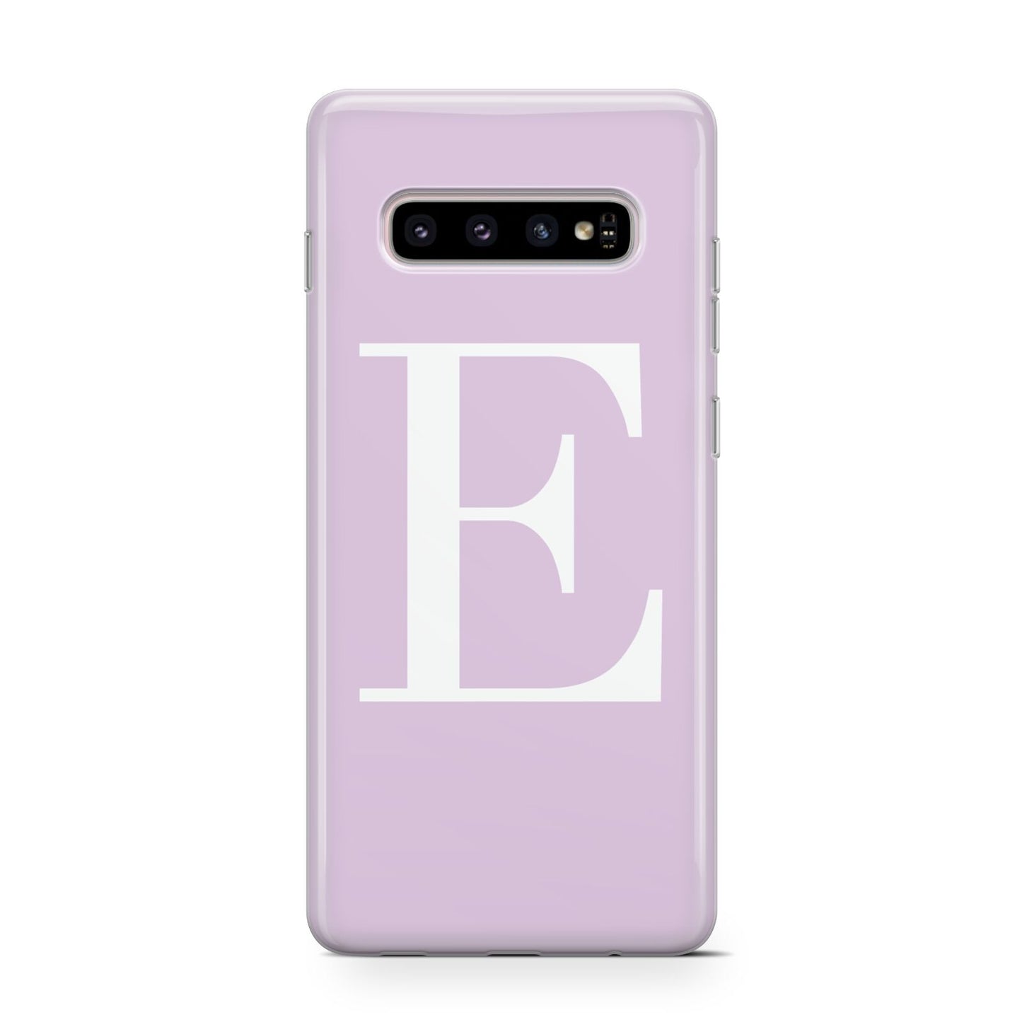 Personalised Purple Black Initial Protective Samsung Galaxy Case