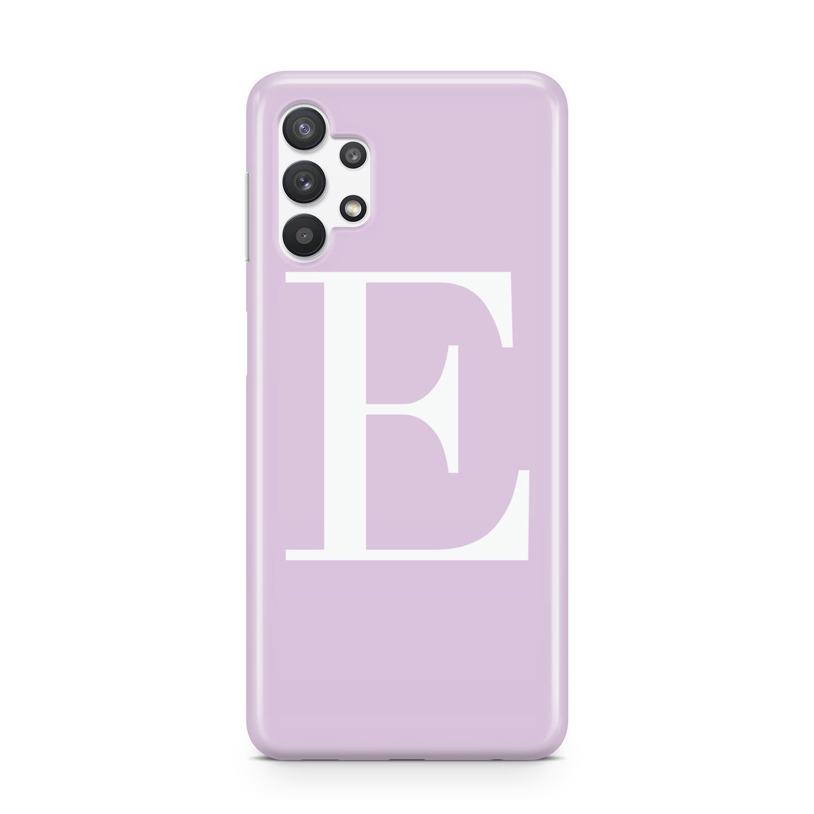 Personalised Purple Black Initial Samsung A32 5G Case